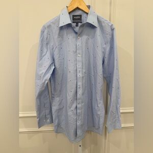 Bonobos Blue Dress Shirt Classic Pinstripe